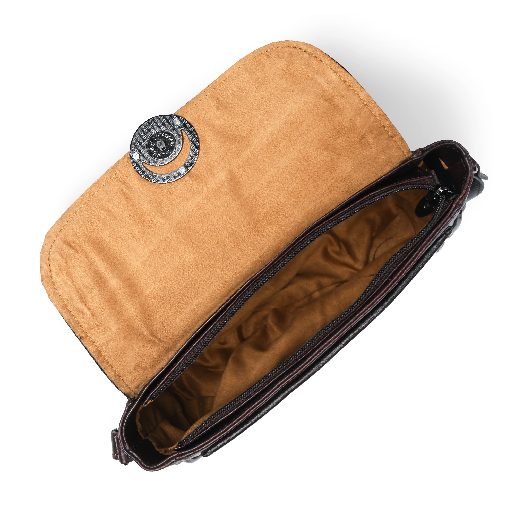 Verdant Elegance Women's Leather Handbag